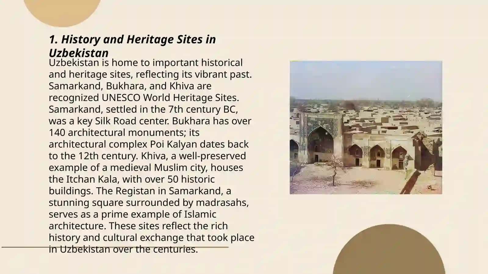 History and Heritage Sites in Uzbekistan 3