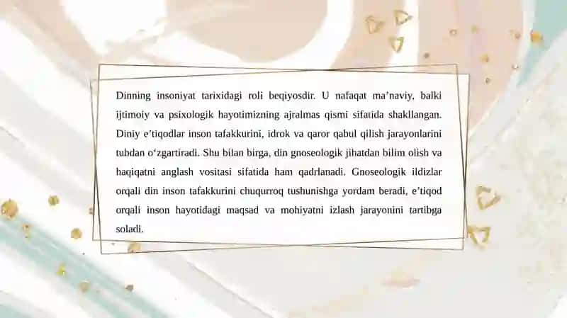Dinning gnoseologik, psixologik va ijtimoiy ildizlari 3