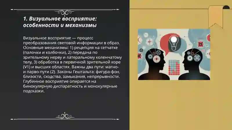 Виды восприятия и их законы 3