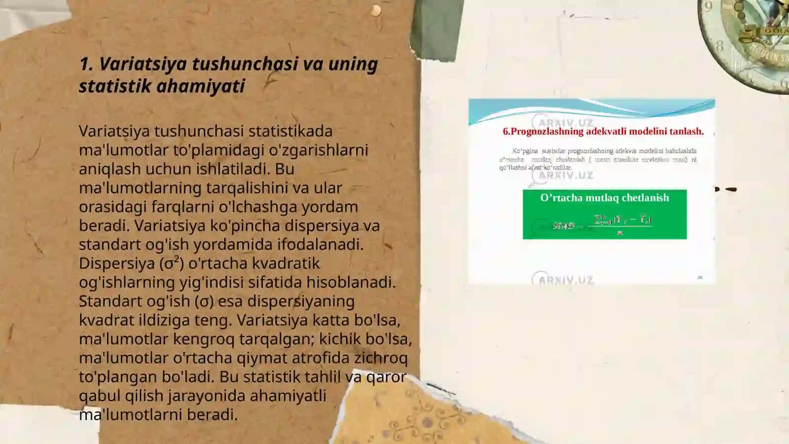 Variatsiyani statistik o'rganish zarurligi 3