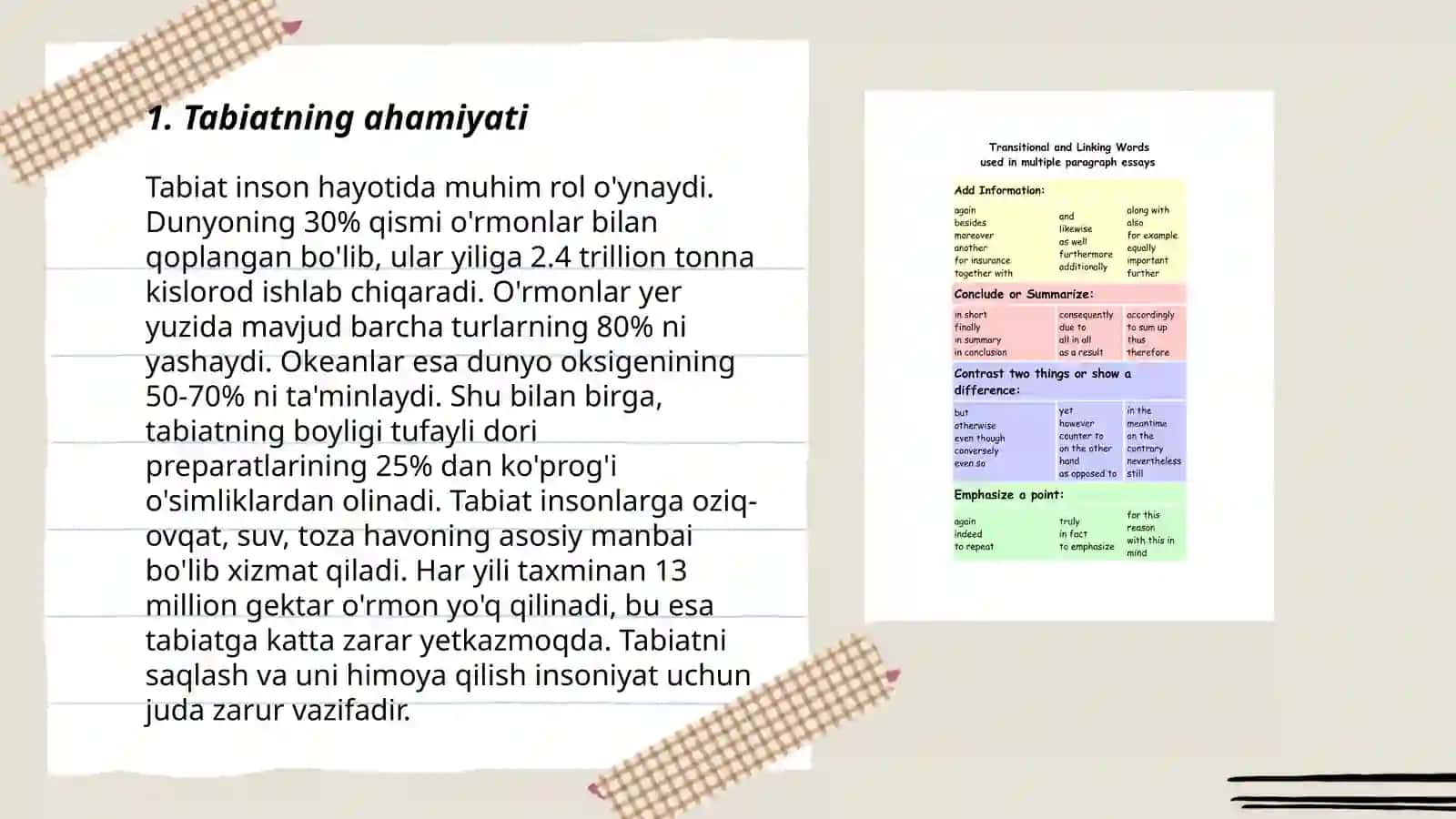 Tabiatning ahamiyati 3
