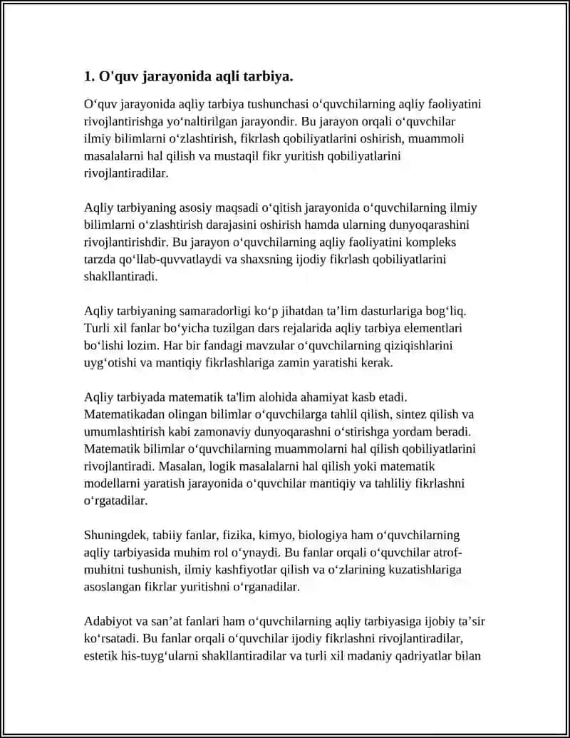 Aqliy Tarbiya 3