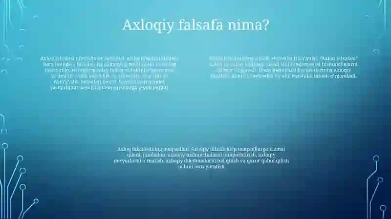 Axloq Falsafasi 3