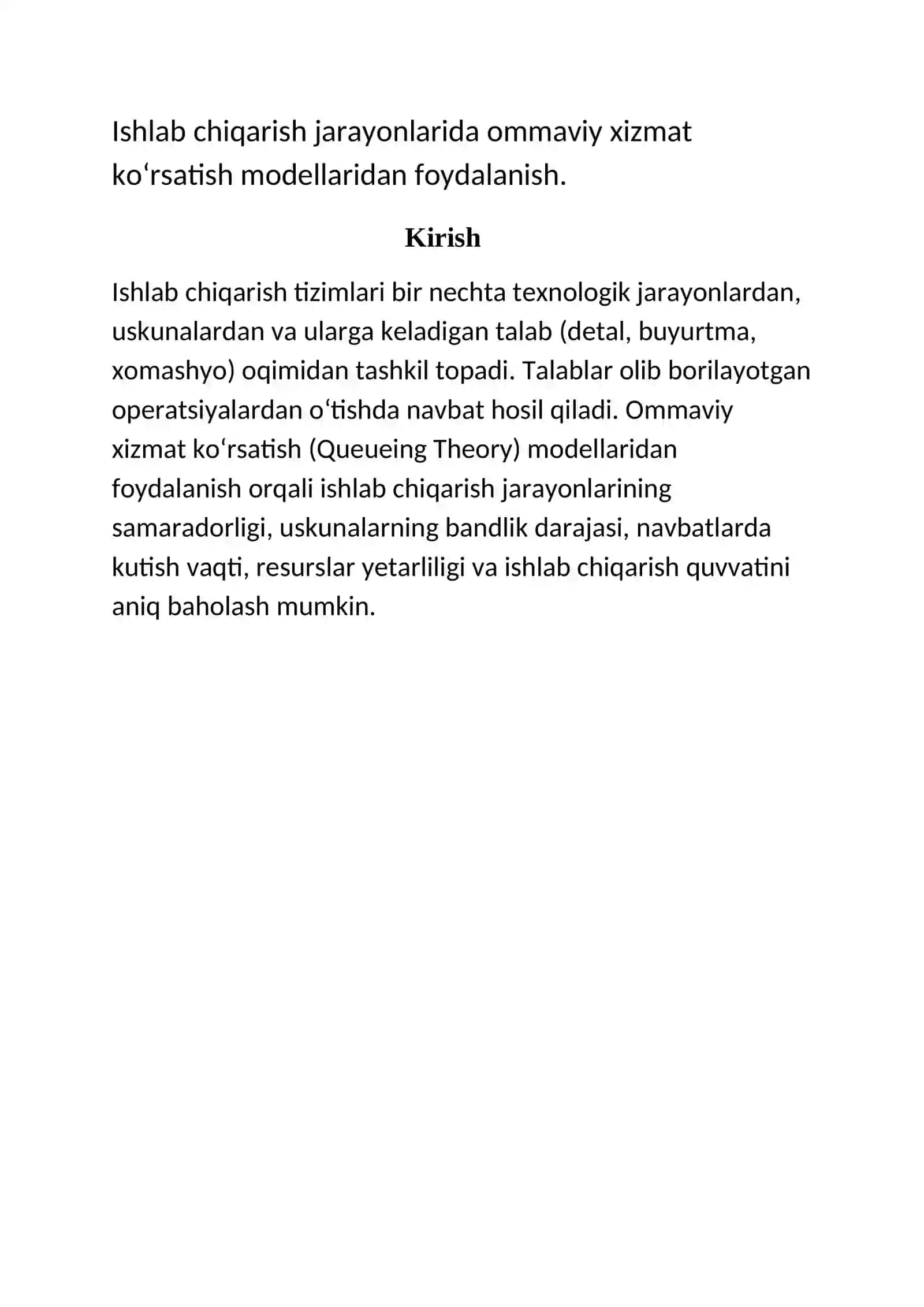 Ommaviy Xizmat Ko'rsatish Modellari 3