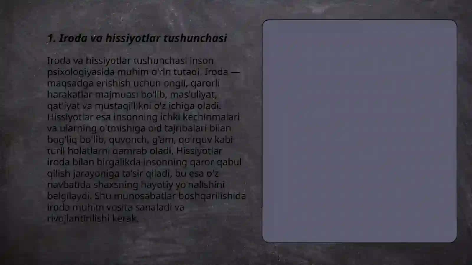 Iroda va hissiyotlar tushunchasi 3