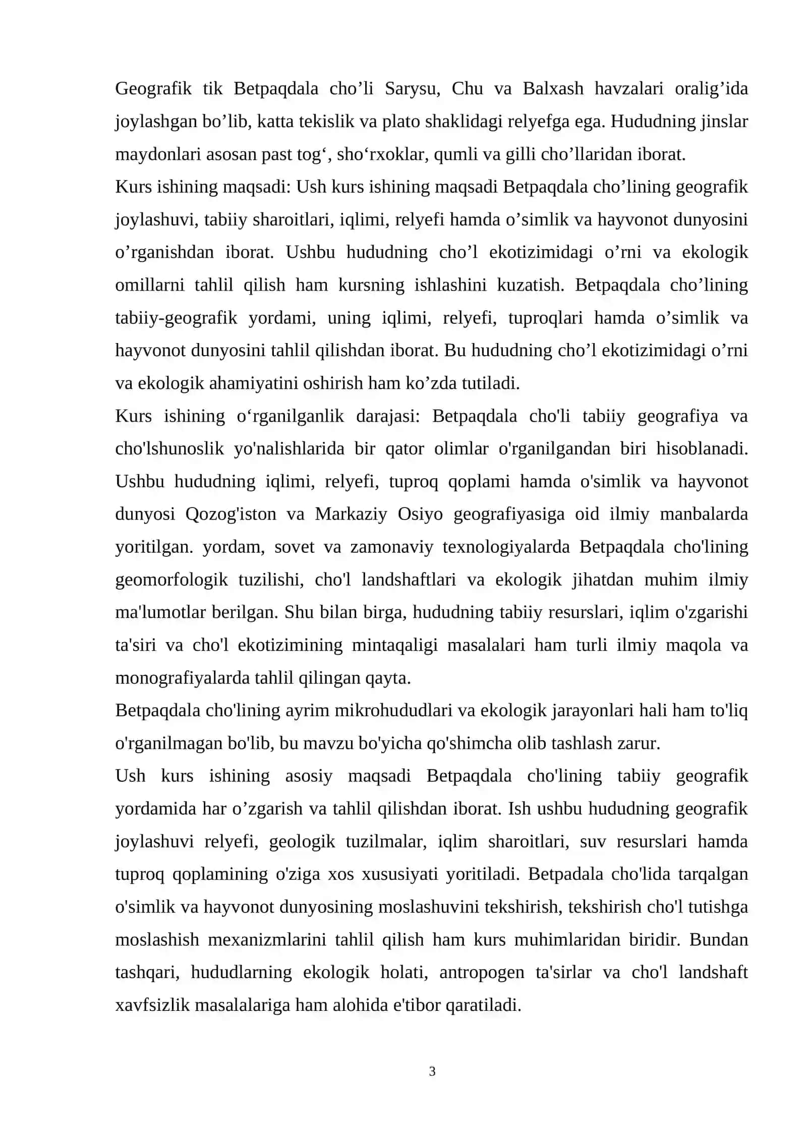 MUNDARIJA 3