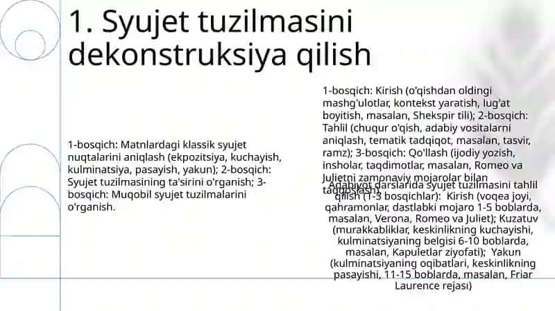 Syujet tuzilmasi 3