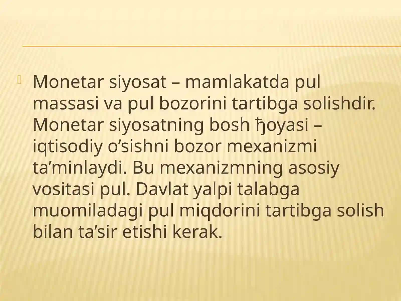 Monetar siyosat qoidalari 3