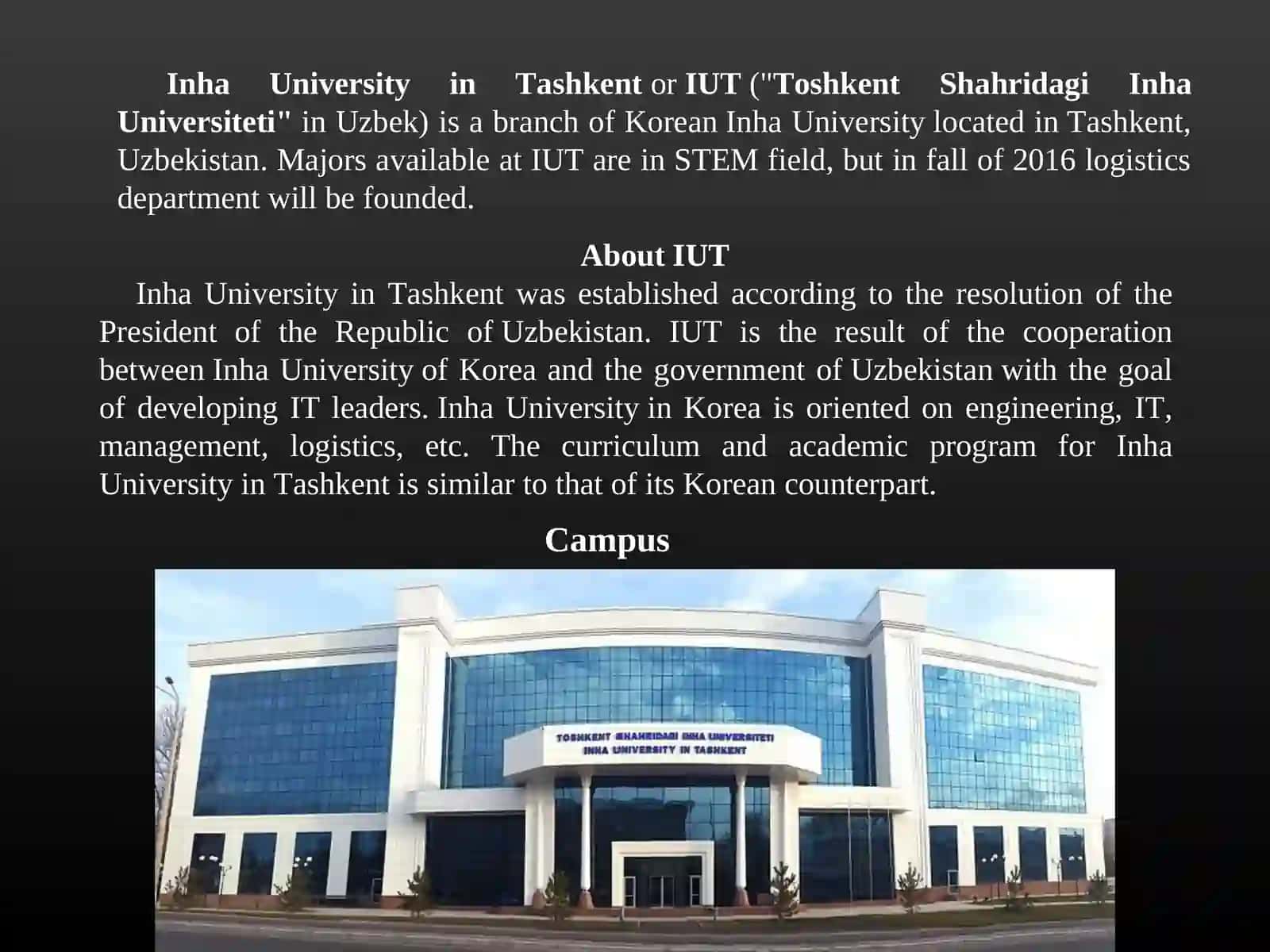 Inha University in Tashkent 3