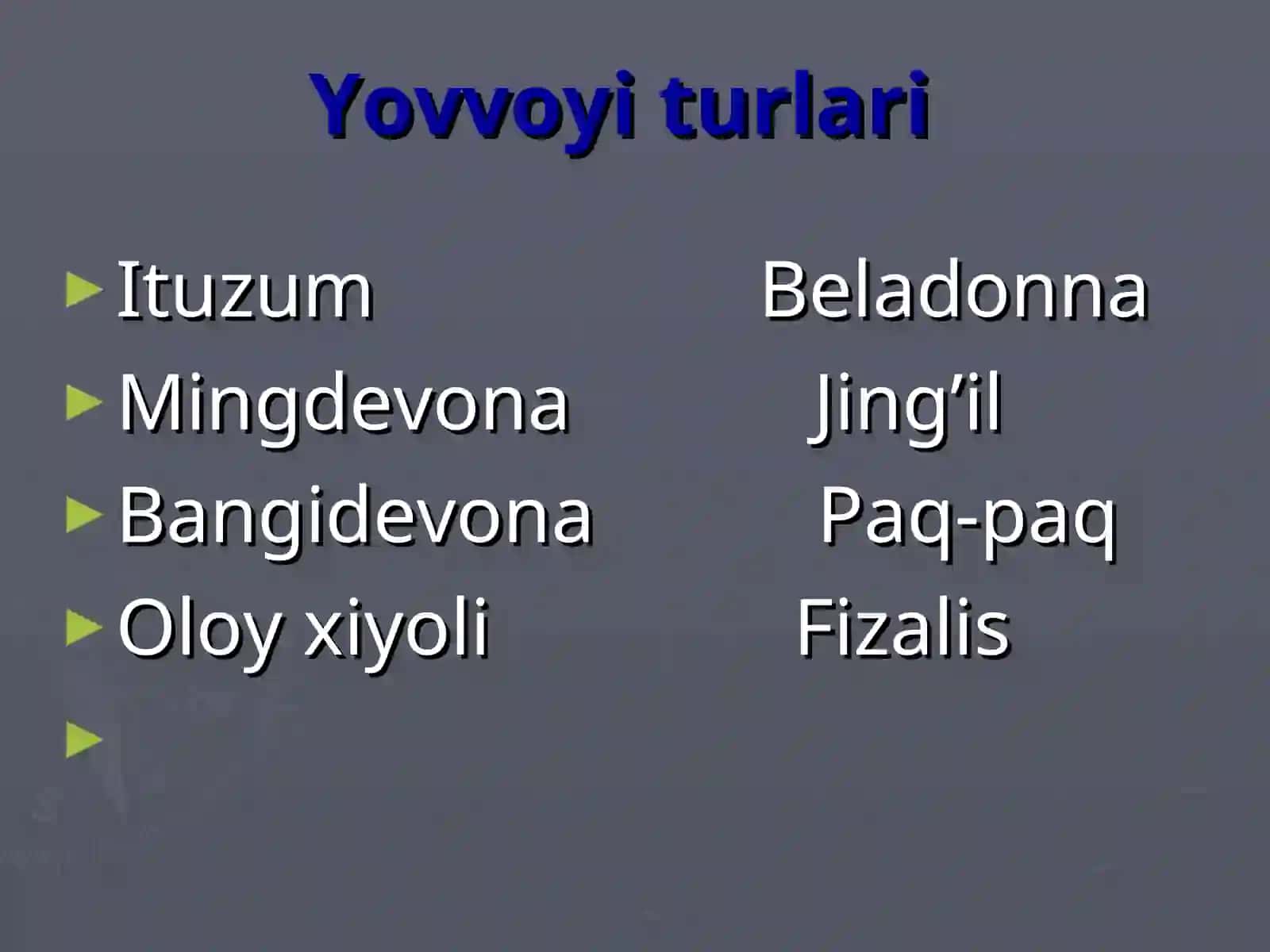 Ituzumdoshlar oilasi 3