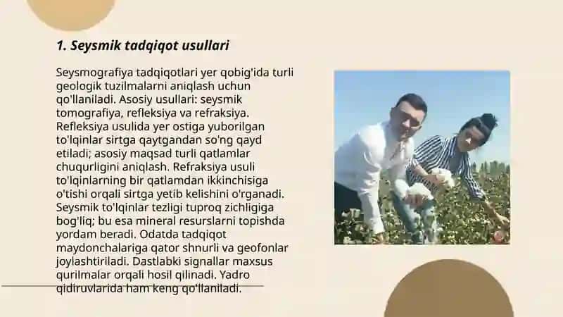 Seysmorazvetka ishlari turlari 3