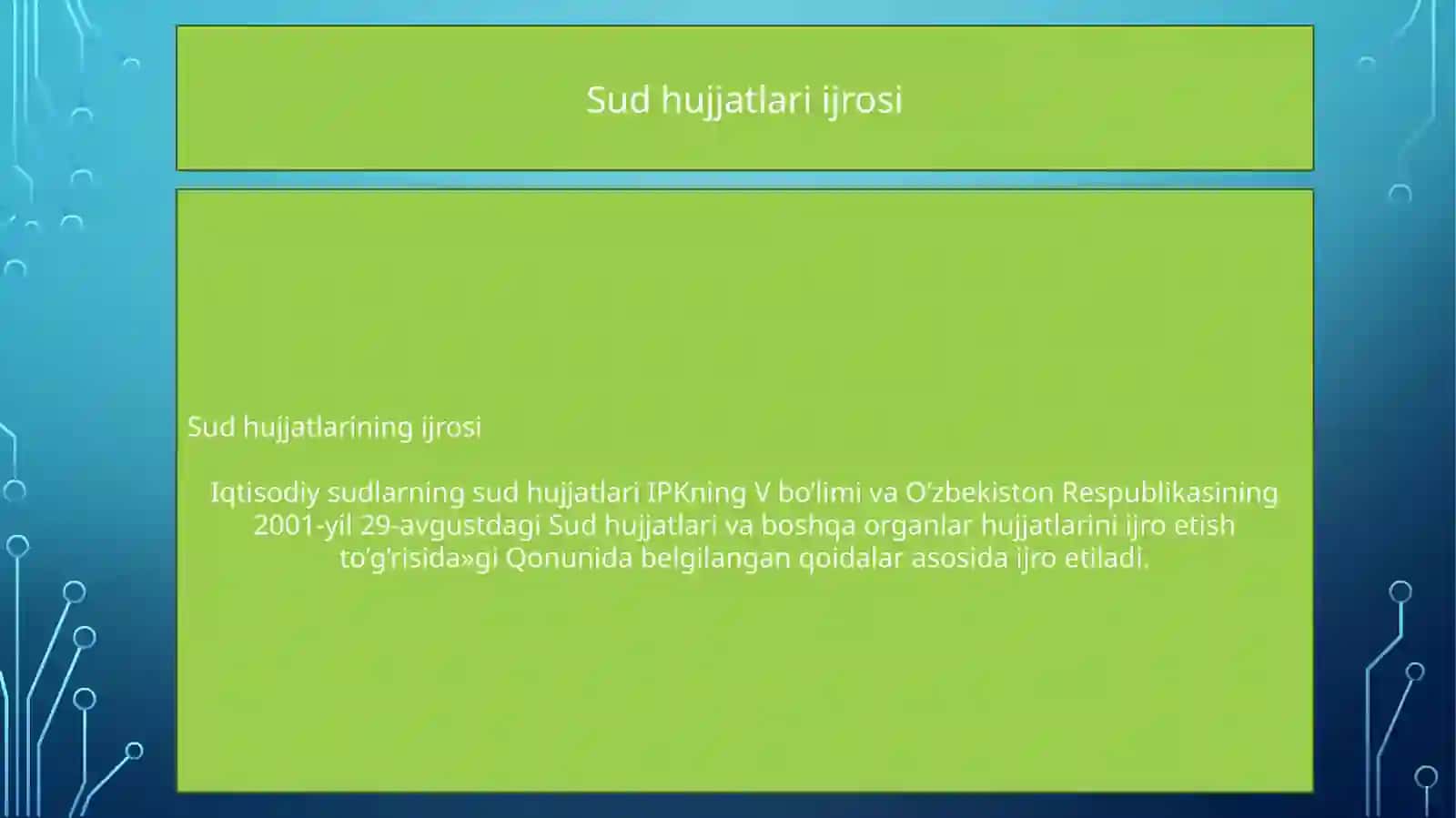 Sud hujjatlari ijrosi 3