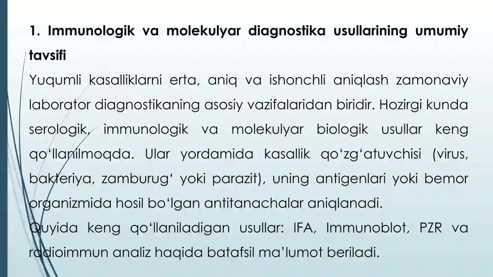Immunologik va molekulyar diagnostika usullari 3