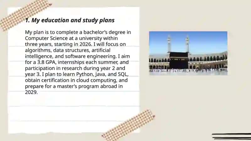 My future plans 3