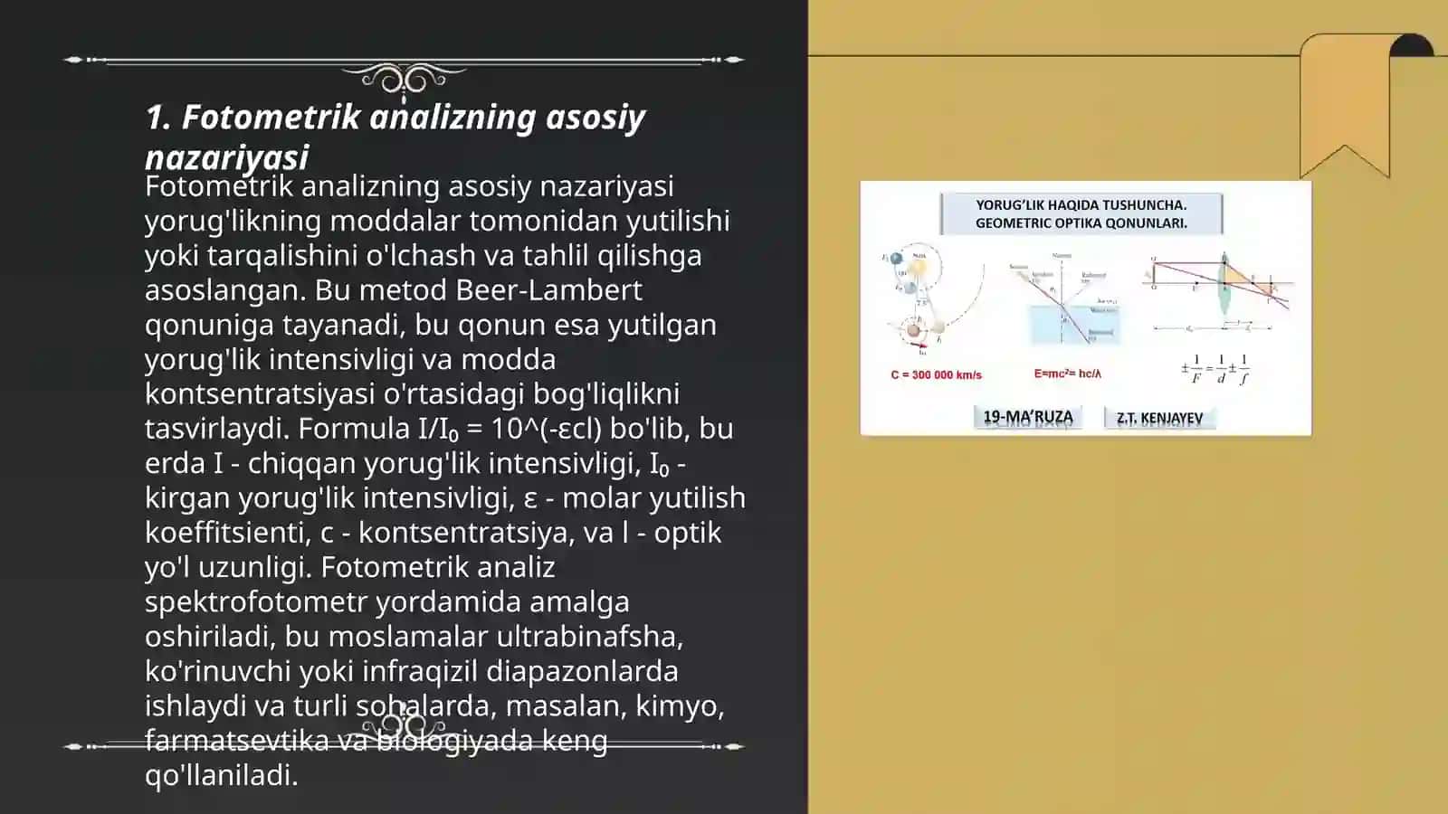 Fotometrik analiz usullari 3