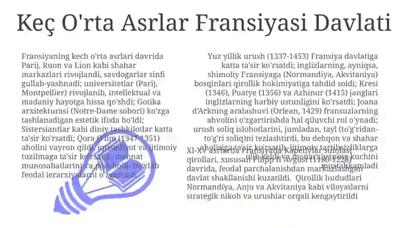 Keç O'rta Asrlar Fransiyasi Davlati 3