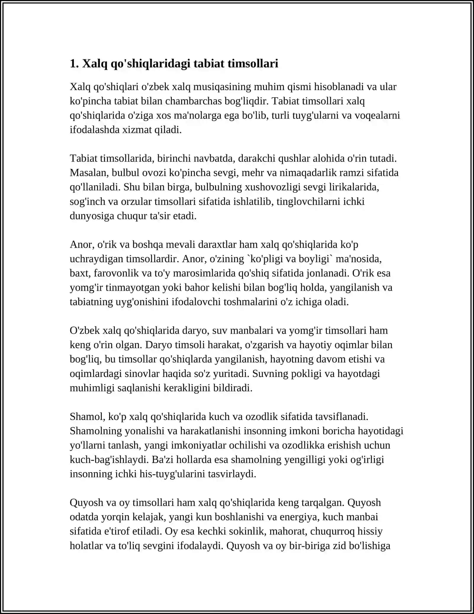 O'ZBEK FOLKLORI REFERAT 3