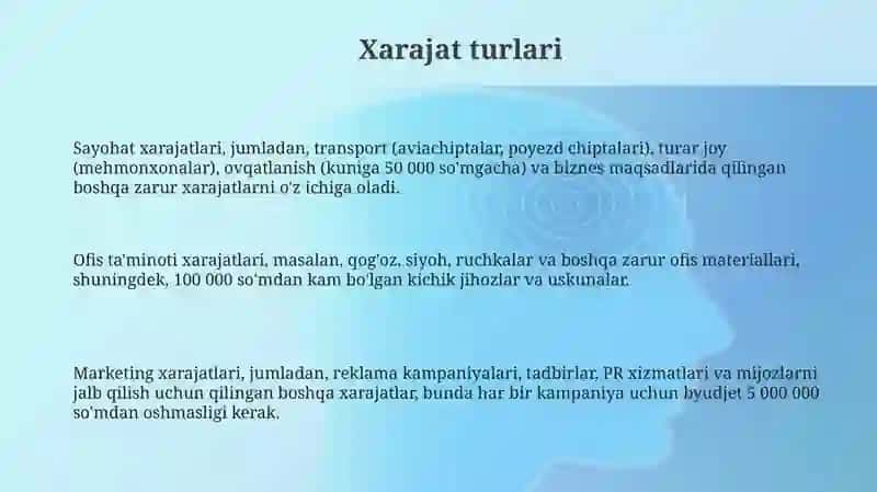 Harajatlar turlari va ularning tastiqlanishi 3