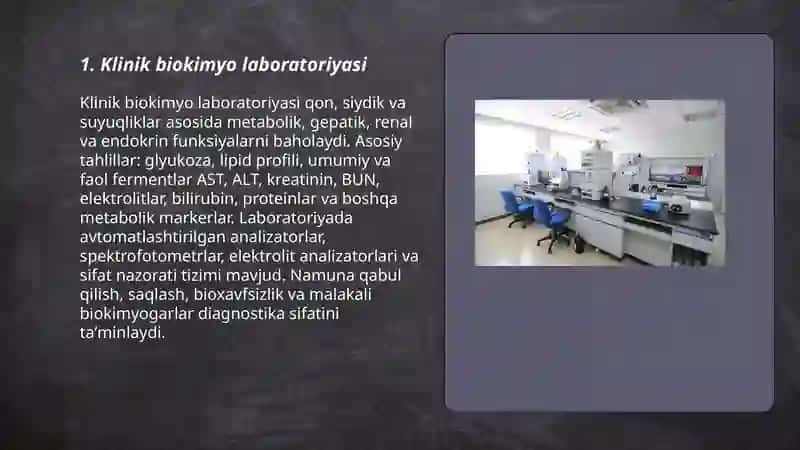 Klinik biokimyo laboratoriyasi 3