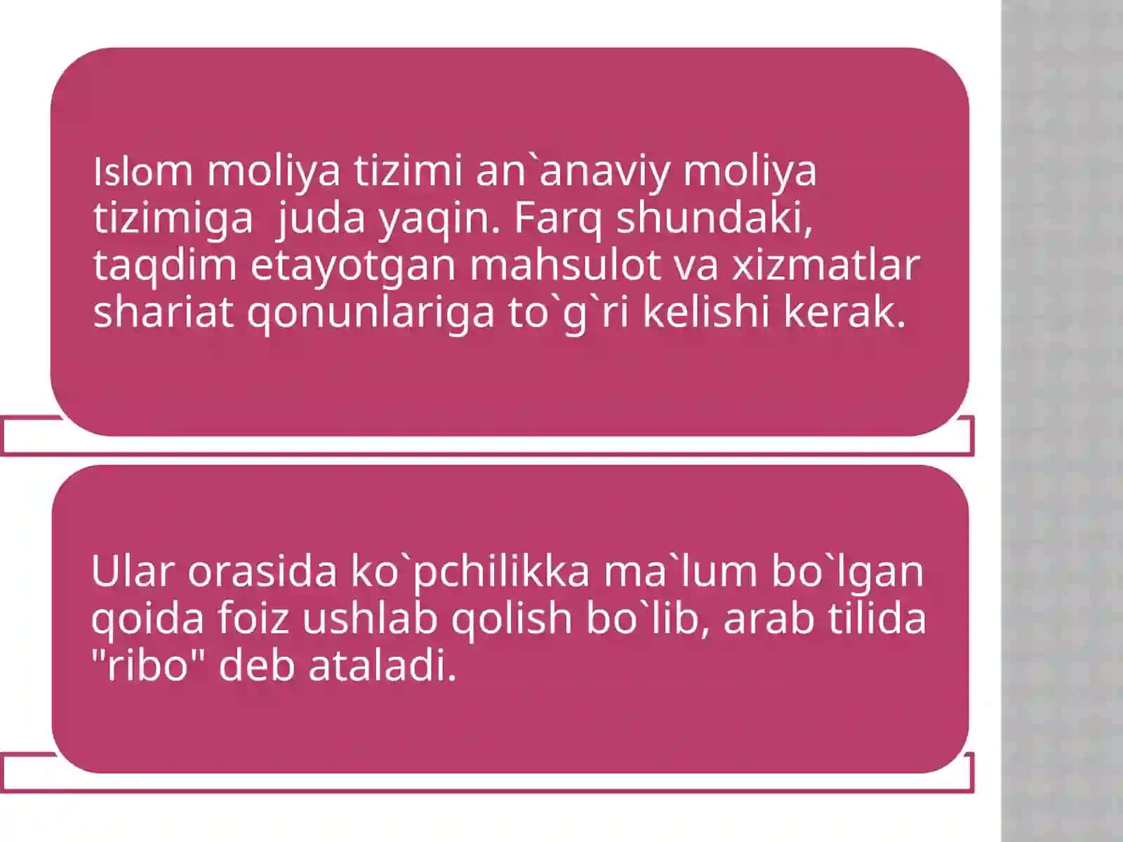 Islom moliyasining mohiyati, tamoyillari va asosiy qonuniyatlari 3