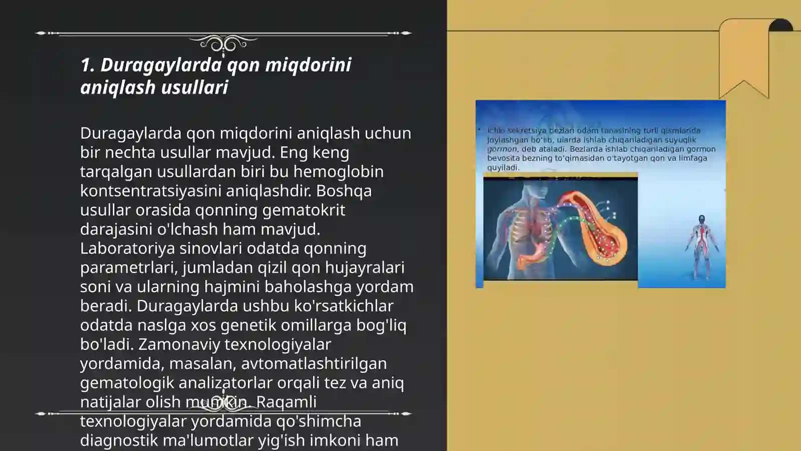 Duragaylarda qon miqdorini aniqlash 3