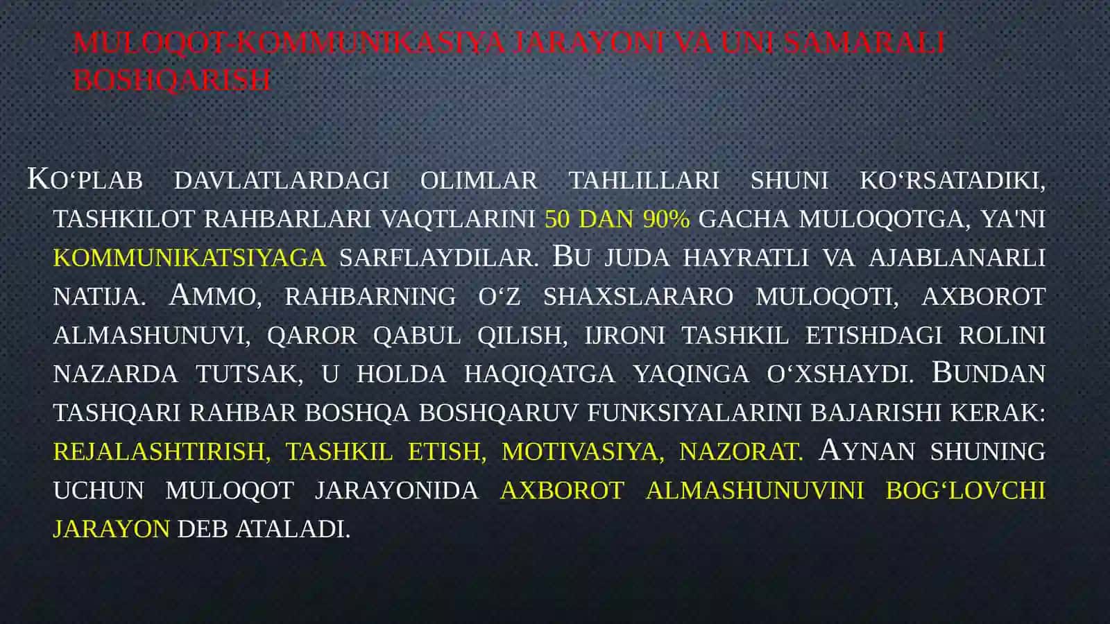 TASHKILOTDAGI MULOQOT TIZIMI 3