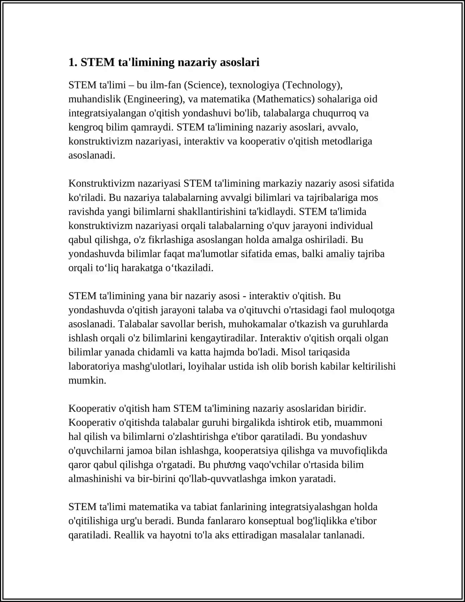 STEM TA'LIMI 3