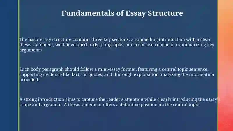 Essay structuring and types of essay 3