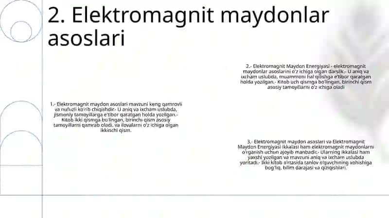 Elektromagnit Maydon Energiyasi 3