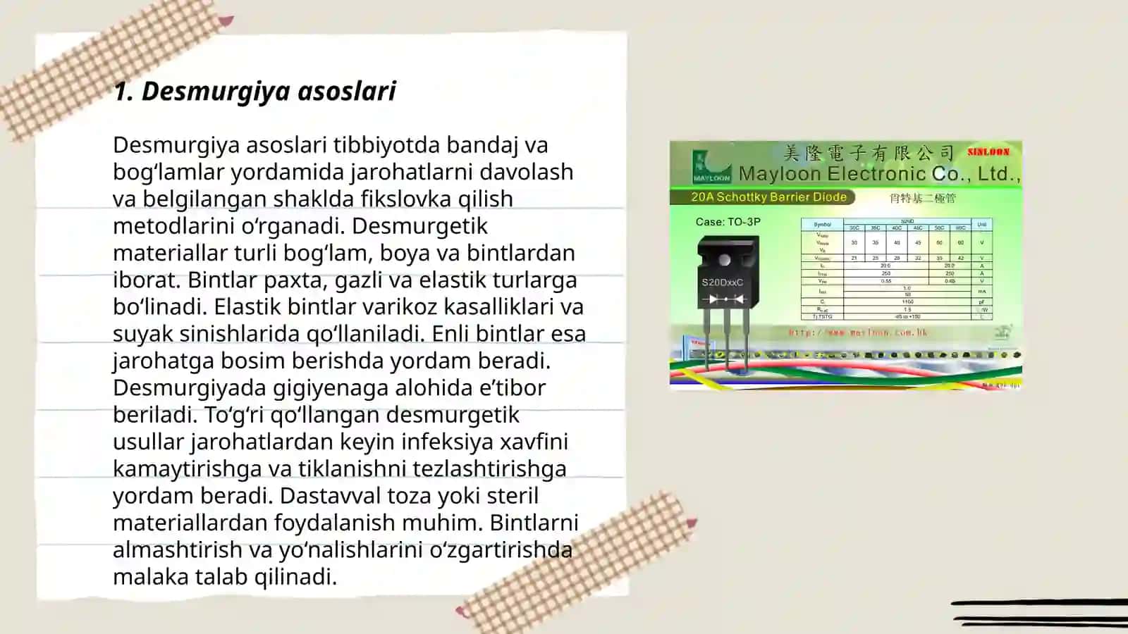 Desmurgiya asoslari 3