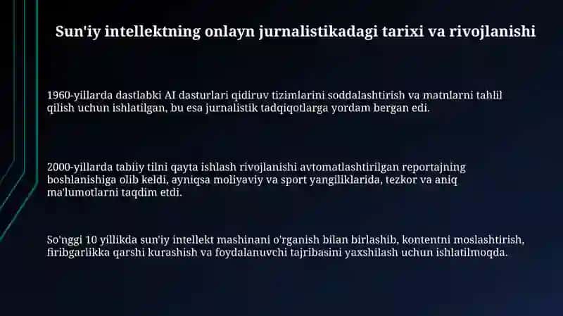 Sun'iy intellektning onlayn jurnalistikaga tadbiqi 3