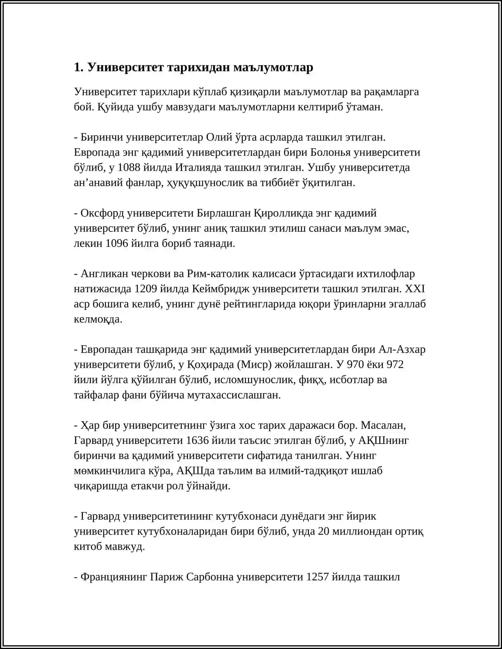 QARAQALPAQSTAN MAMLEKETLIK UNIVERSITETI HAQQIDA MALUMOT 3