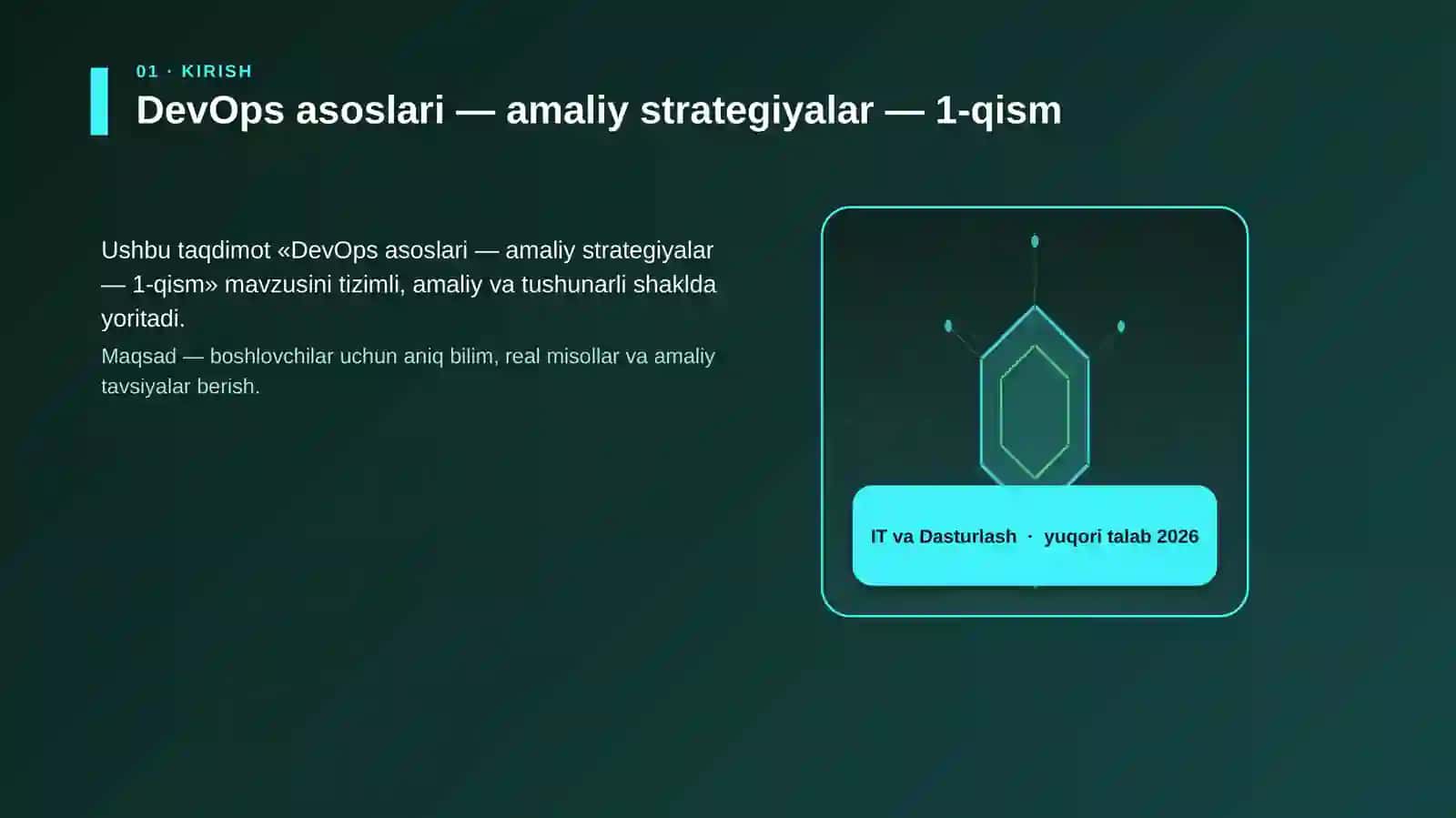 DevOps asoslari — amaliy strategiyalar — 1-qism 3