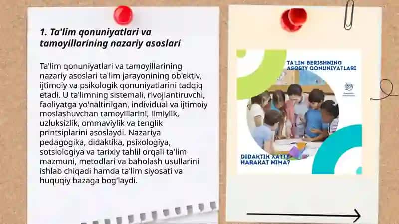 Ta'lim qonuniyatlari va tamoyillari 3