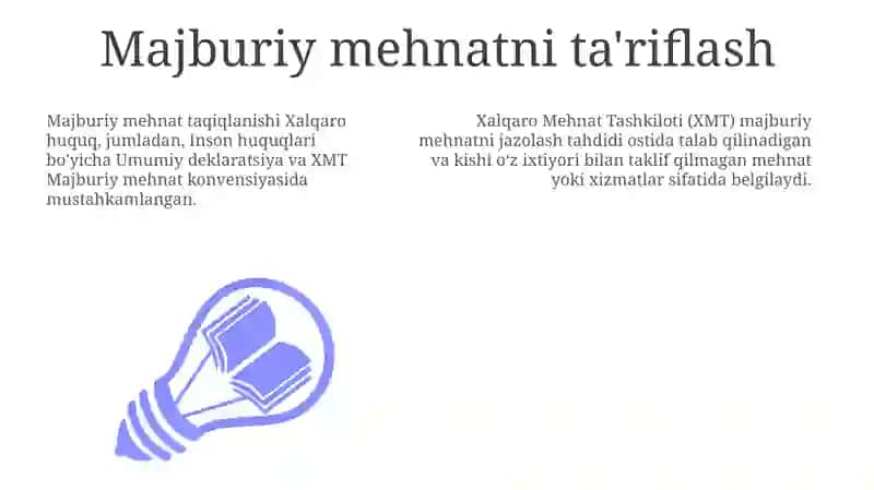 Majburiy mehnat taqiqlash 3
