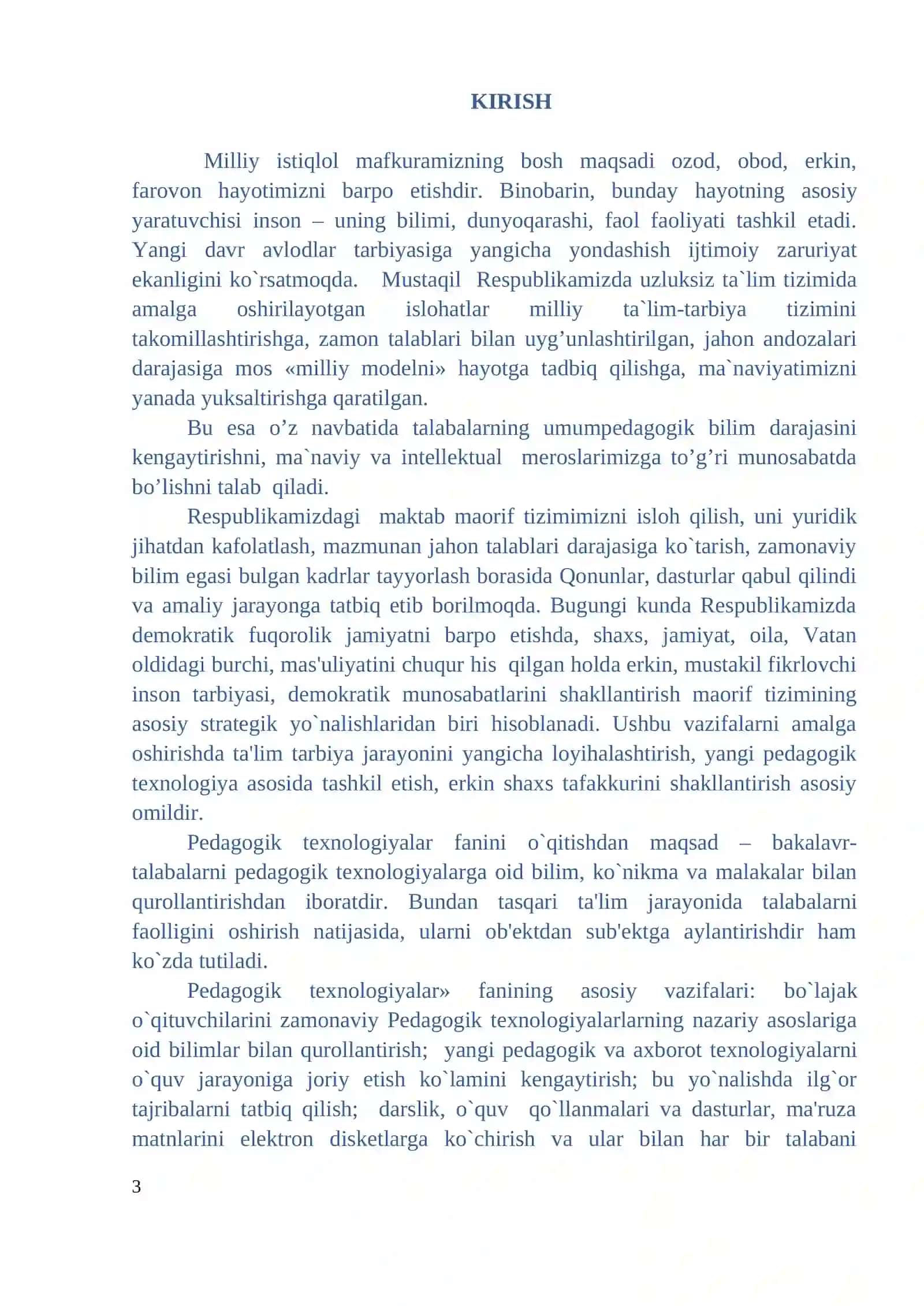 Pedagogik texnologiyalar metodik qoʻllanma 3