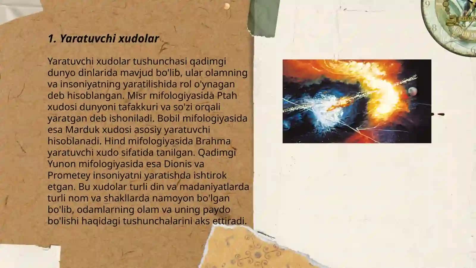 Olamning yaratilishi haqidagi miflar 3