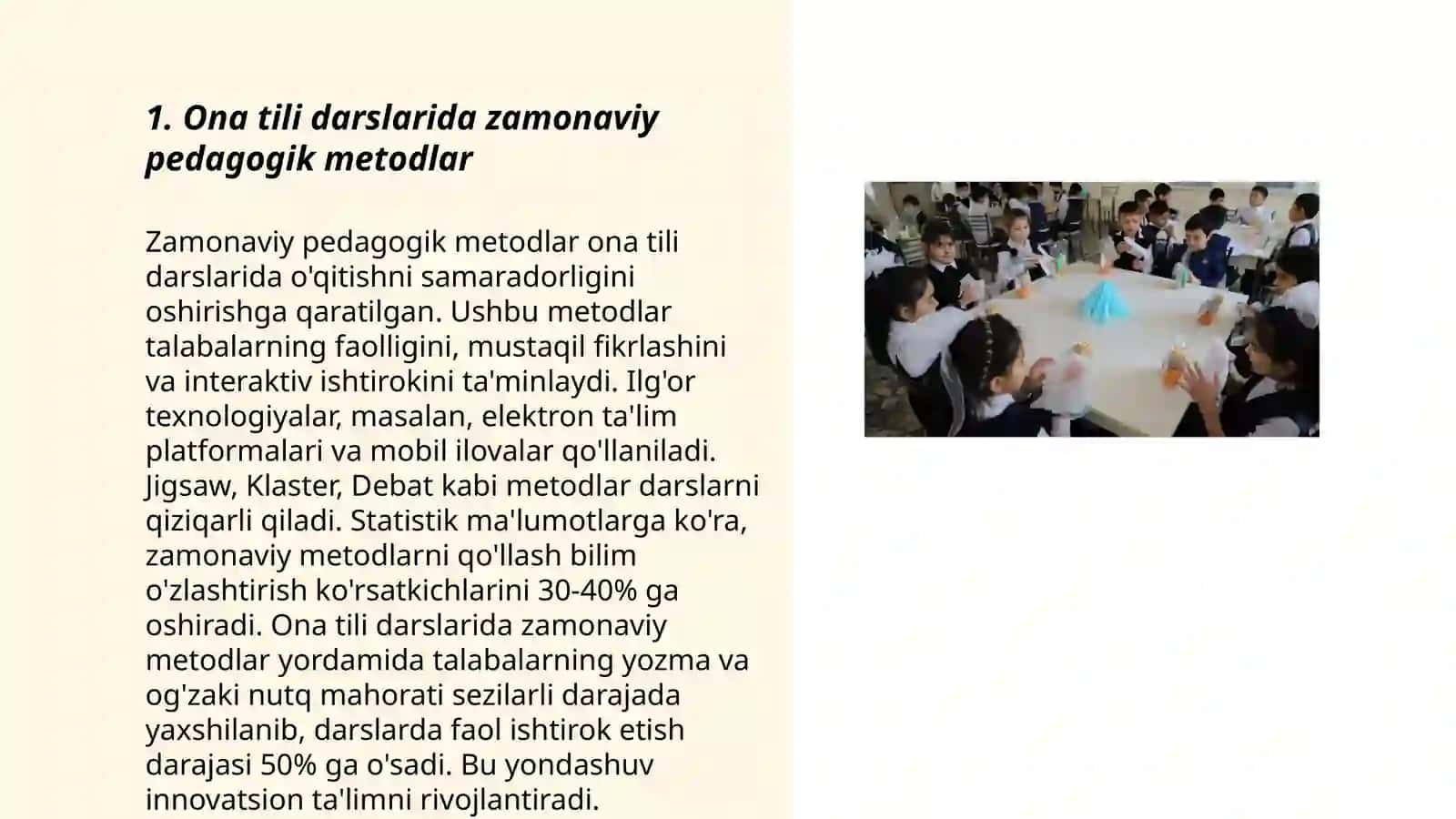 Ona tili darslarida metodlardan foydalanish 3