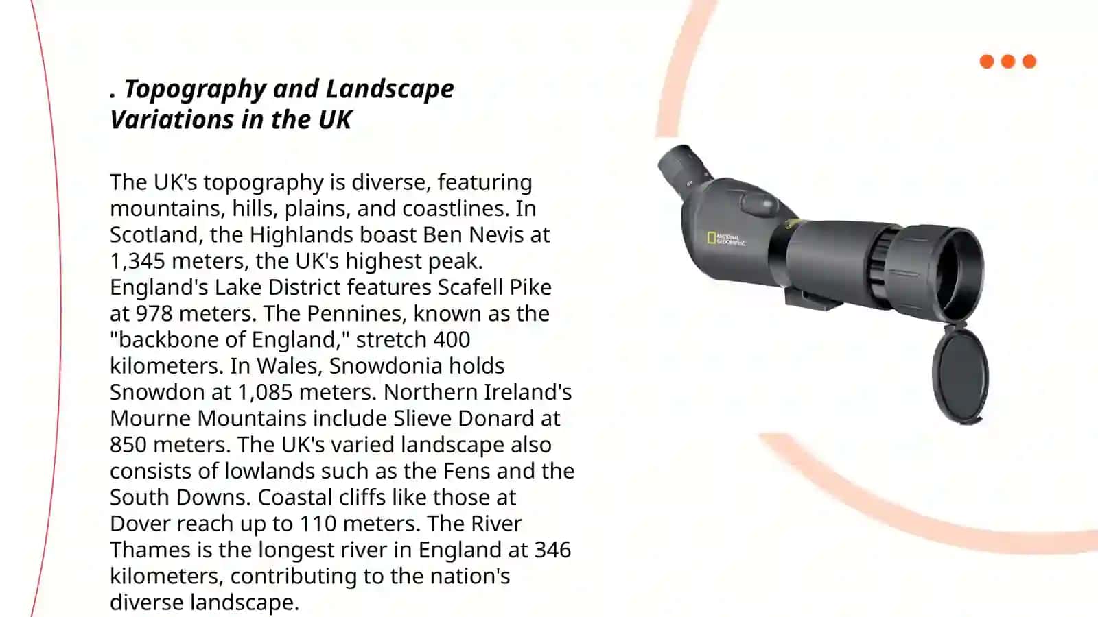 Geographical peculiarities and natural resources of the United Kingdom 3