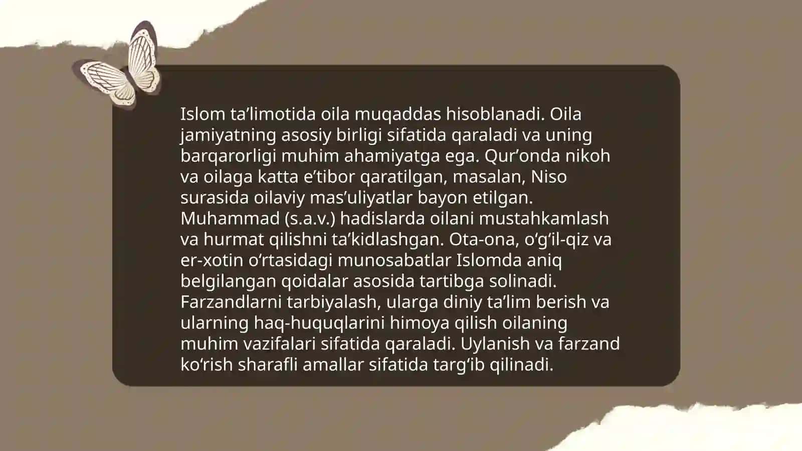 Islom taʼlimotida oilaning muqaddasligi 3