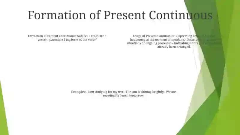 Present Continuous 3