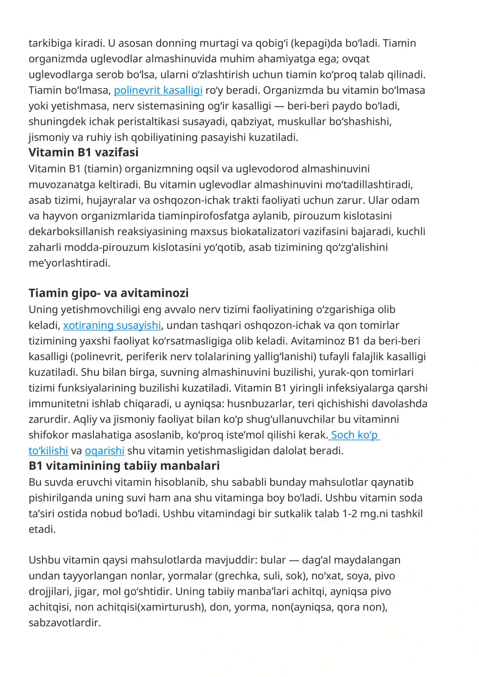Vitaminlar haqida batafsil ma’lumot 3