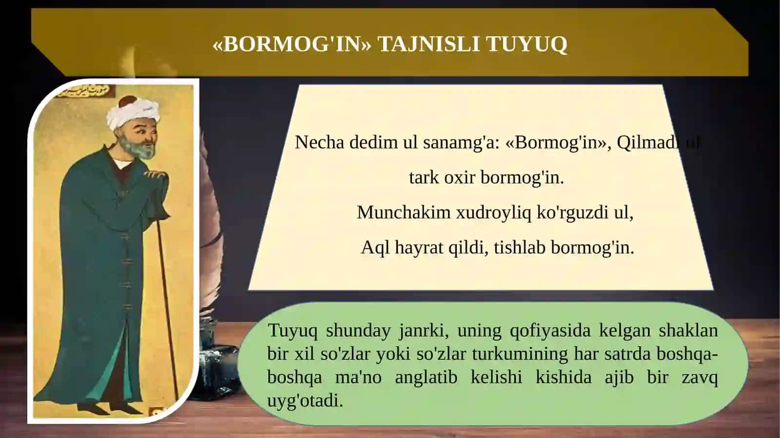 Fard va tuyuqlari tahlili 3