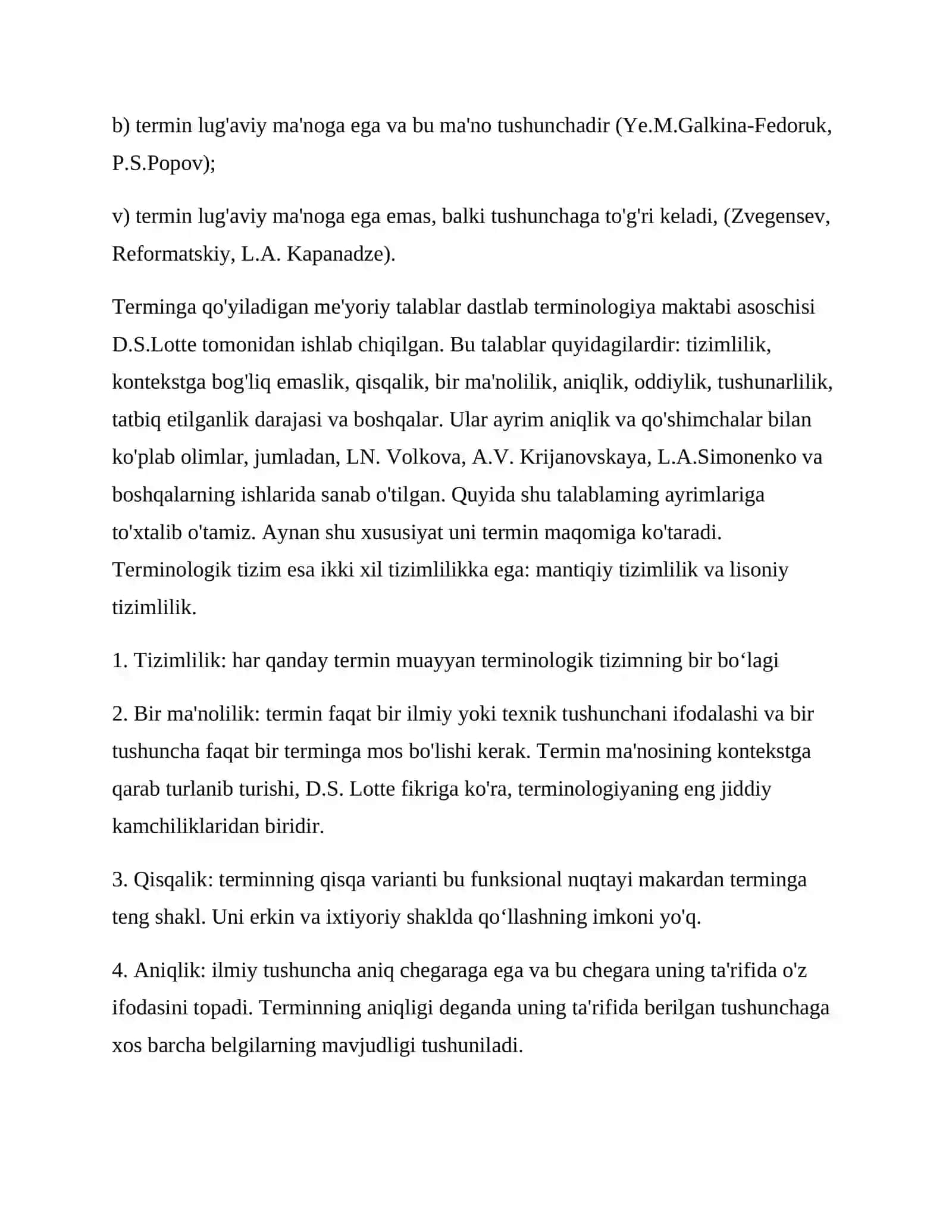 Terminologiya fanining obyekti, maqsadi va vazifalari 3