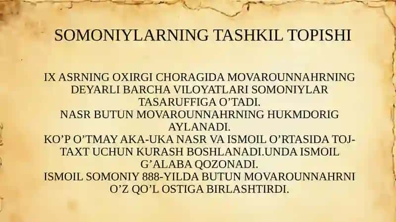 Somoniylar, G’aznaviylar, Qoraxoniylar Hukmronligi 3