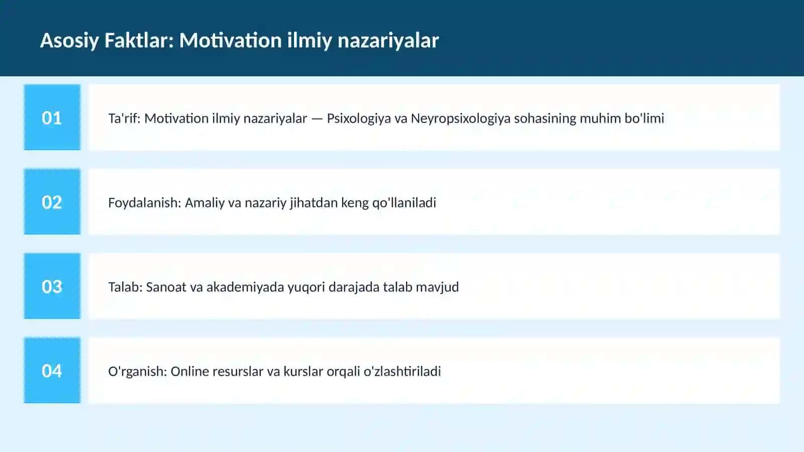 Motivation ilmiy nazariyalar 3