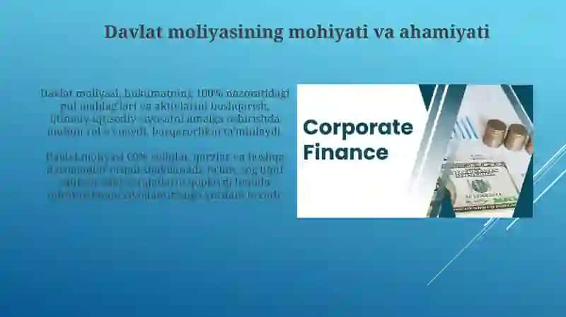 Davlat moliyasi va uning tarkibiy tuzilishi 3