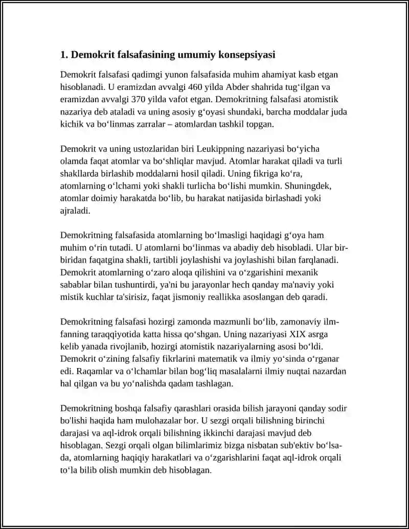 DEMOKRIT FALSAFASI 3
