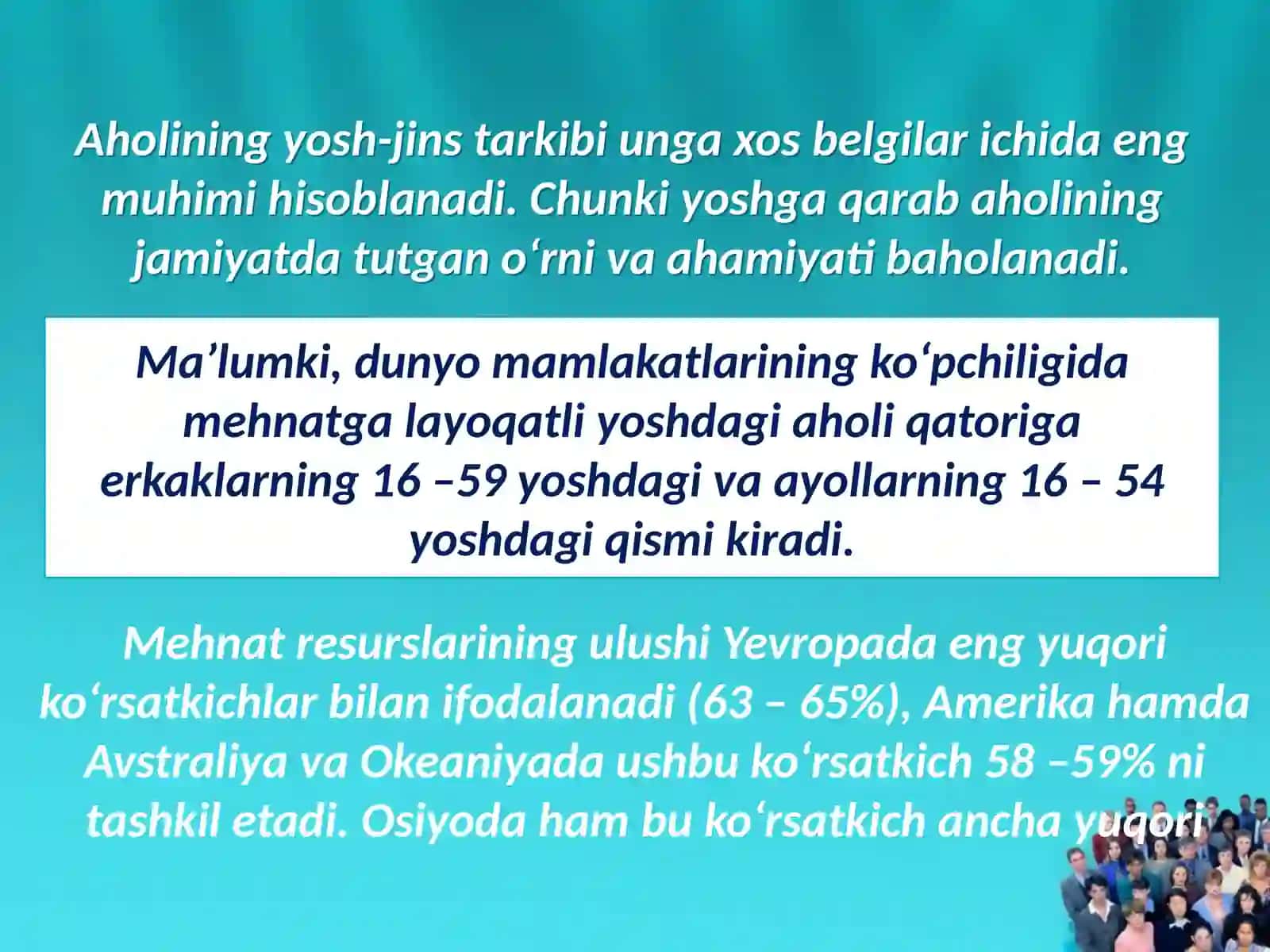 Aholining yosh, jinsiy, irqiy, etnik, diniy va hududiy tarkiblari 3