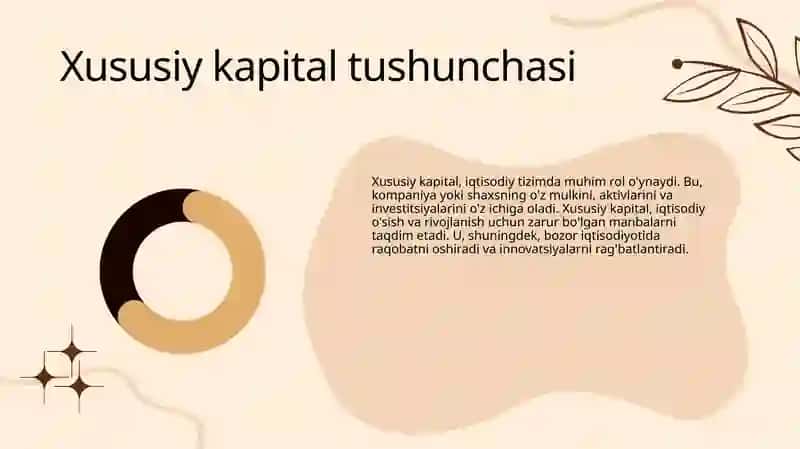 Xususiy kapital tarkibi va uning tahlili 3